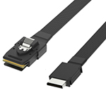 Oculink SFF-8611转Mini SAS SFF-8087 高速效劳器磁盘阵列数据线